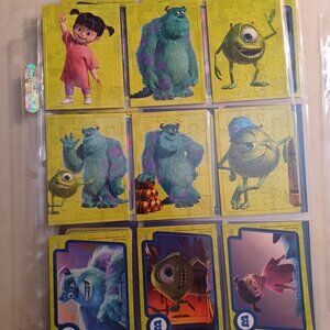 2001 Topps Monsters Inc Trading Card Complete Set 98 Cards w/ Inserts Disney Pix